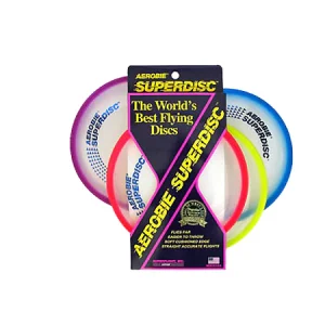 Frisbee superdisc aerobie